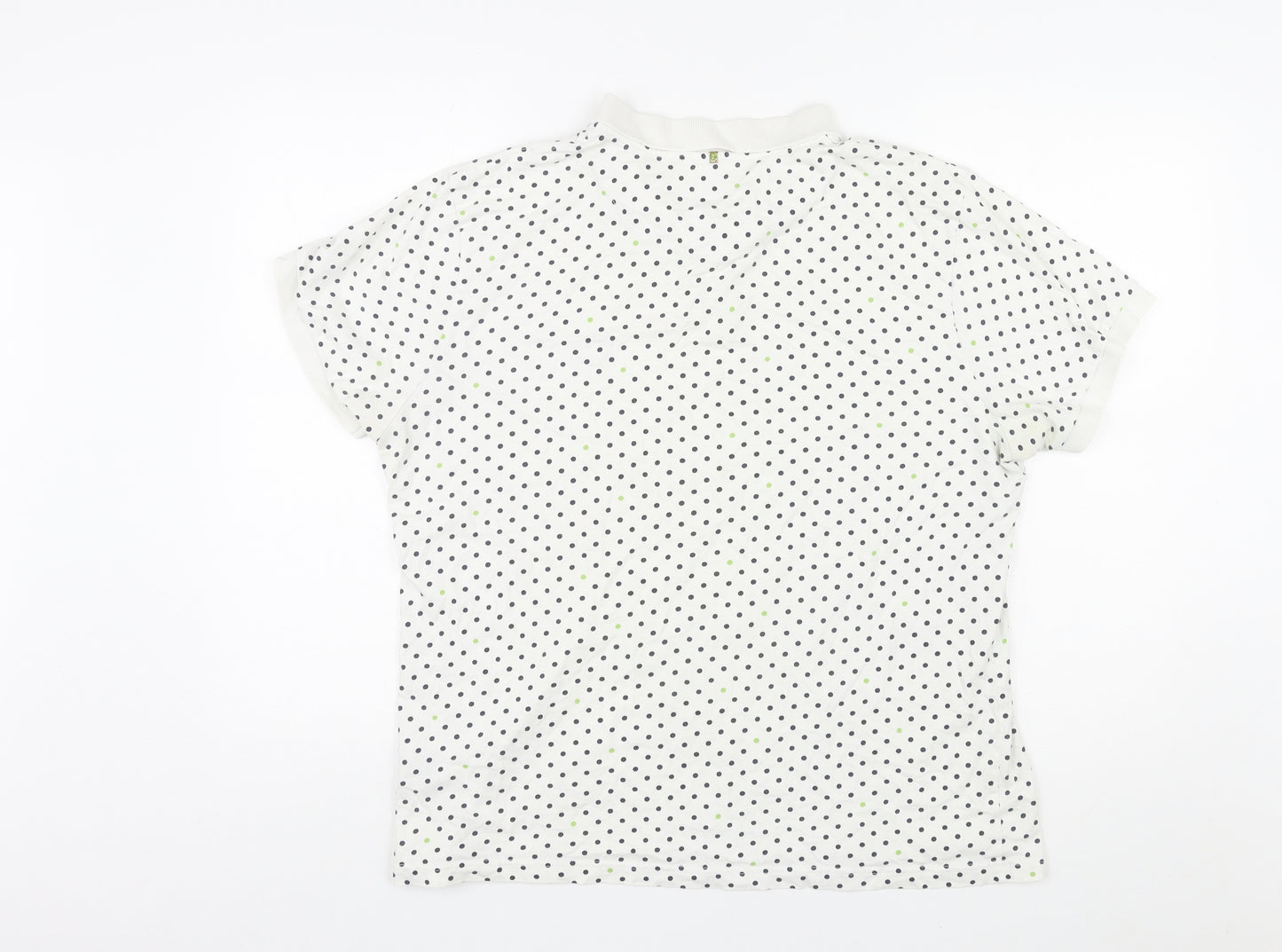 Pretty Green Mens Multicoloured Polka Dot Cotton Polo Size XL Collared Pullover