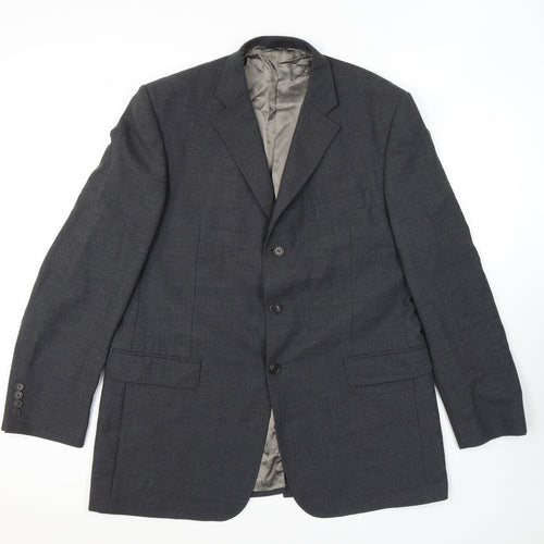 Marks and Spencer Mens Grey Wool Jacket Suit Jacket Size 44 Regular