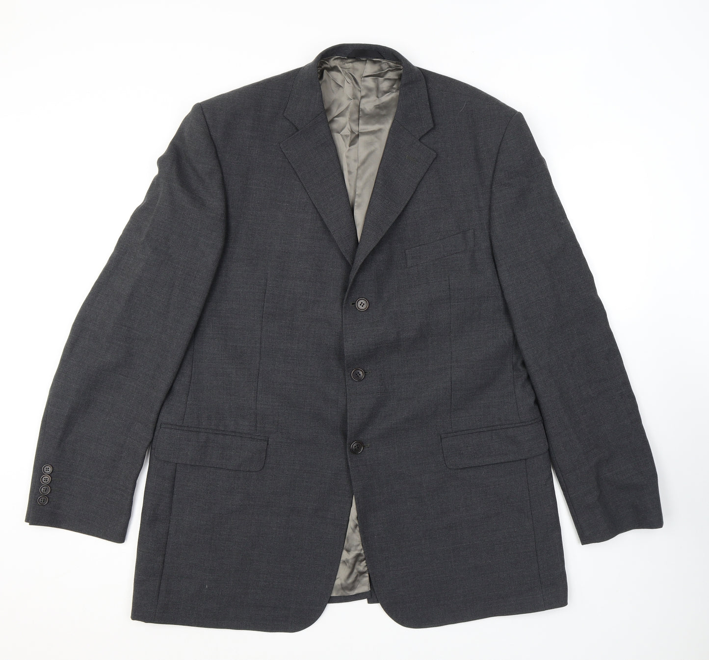 Marks and Spencer Mens Grey Wool Jacket Suit Jacket Size 44 Regular