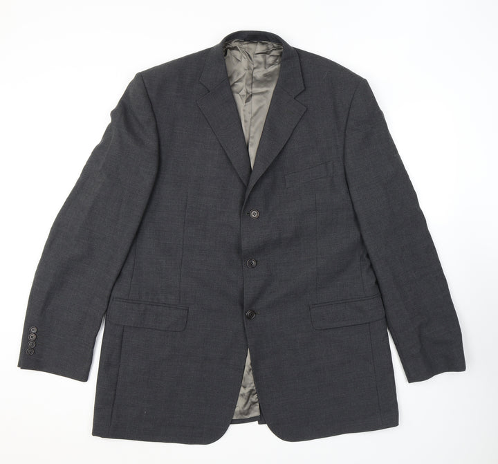 Marks and Spencer Mens Grey Wool Jacket Suit Jacket Size 44 Regular