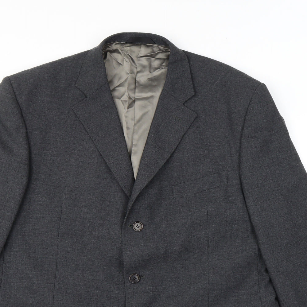 Marks and Spencer Mens Grey Wool Jacket Suit Jacket Size 44 Regular