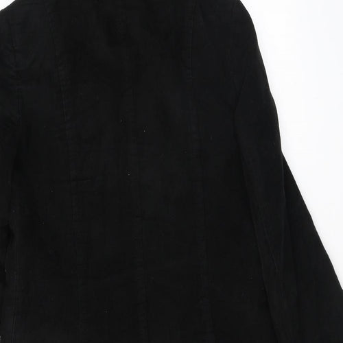 NEXT Womens Black Parka Coat Size 8 Snap