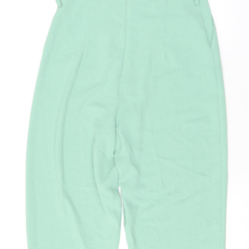 Zara Womens Green Polyester Jumpsuit One-Piece Size S L26 in Zip
