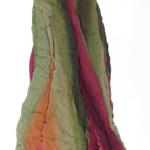 Zara Womens Multicoloured Polyester A-Line Size M V-Neck Zip