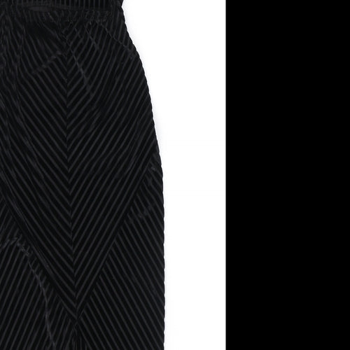 Missguided Womens Black Polyester Tank Dress Size 4 Square Neck Pullover - Open Back