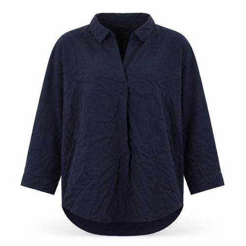 Uniqlo Womens Blue Viscose Basic Blouse Size XS Collared