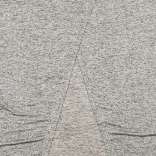 Warehouse Womens Brown Polyester Basic T-Shirt Size 14 Round Neck - Open Back