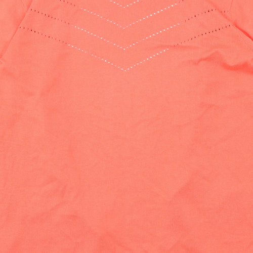 Woolovers Womens Pink V-Neck Cotton Cardigan Jumper Size S
