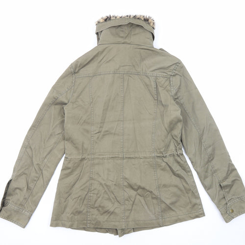Oasis Womens Green Jacket Size S Zip