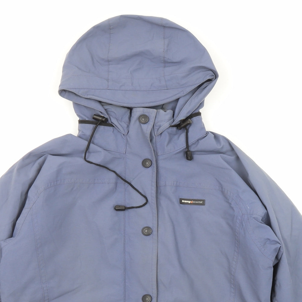 Trangoworld Mens Blue Windbreaker Coat Size XS Zip