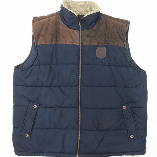Regatta Mens Blue Gilet Coat Size 3XL Zip