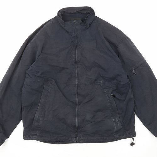 NEXT Mens Black Windbreaker Coat Size M Zip