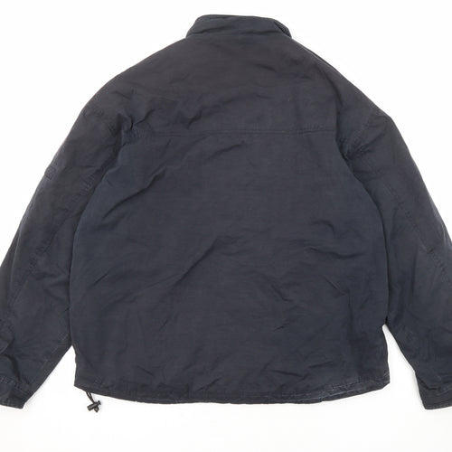 NEXT Mens Black Windbreaker Coat Size M Zip