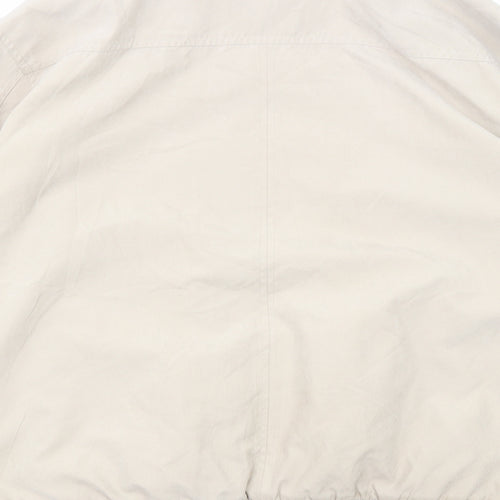 Lincoln Mens Beige Bomber Jacket Jacket Size XL Zip