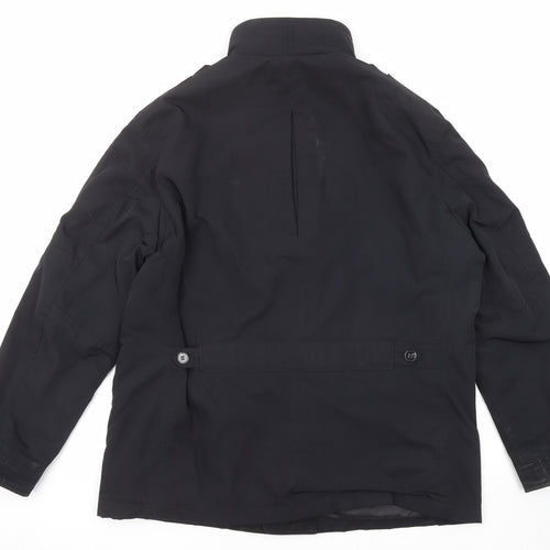 Marks and Spencer Mens Black Windbreaker Coat Size XL Zip