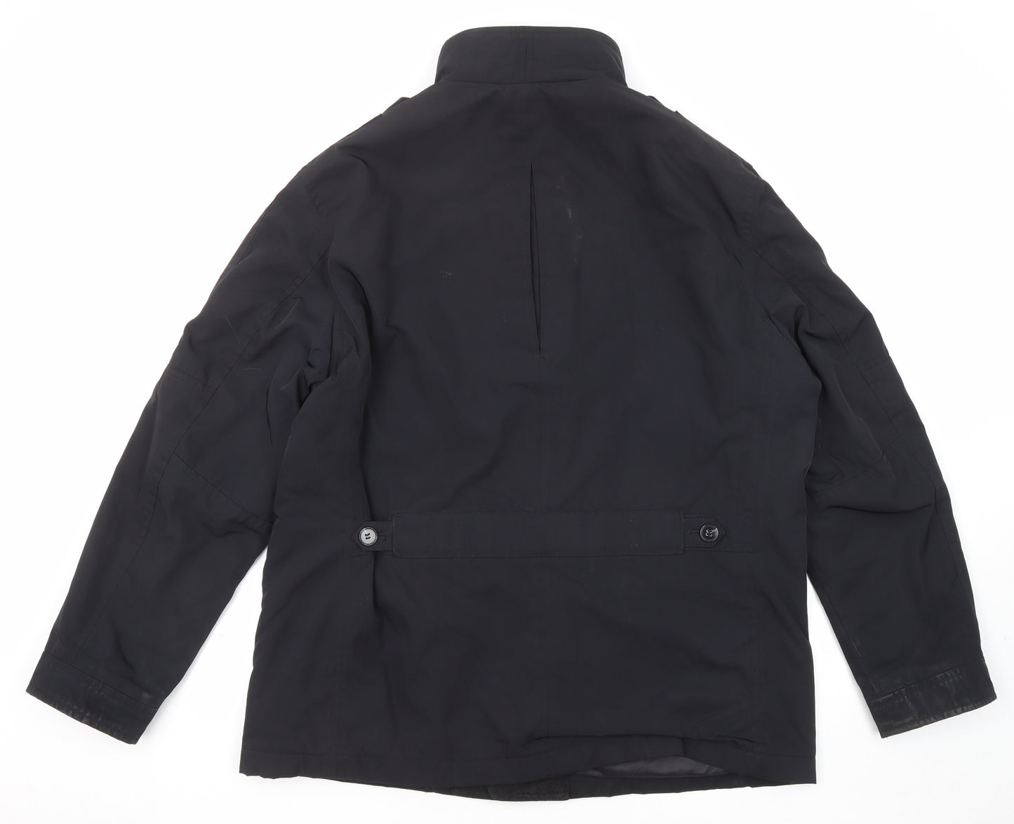 Marks and Spencer Mens Black Windbreaker Coat Size XL Zip