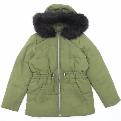 ASOS Womens Green Jacket Size 8 Zip