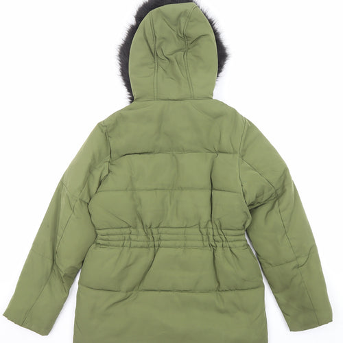 ASOS Womens Green Jacket Size 8 Zip