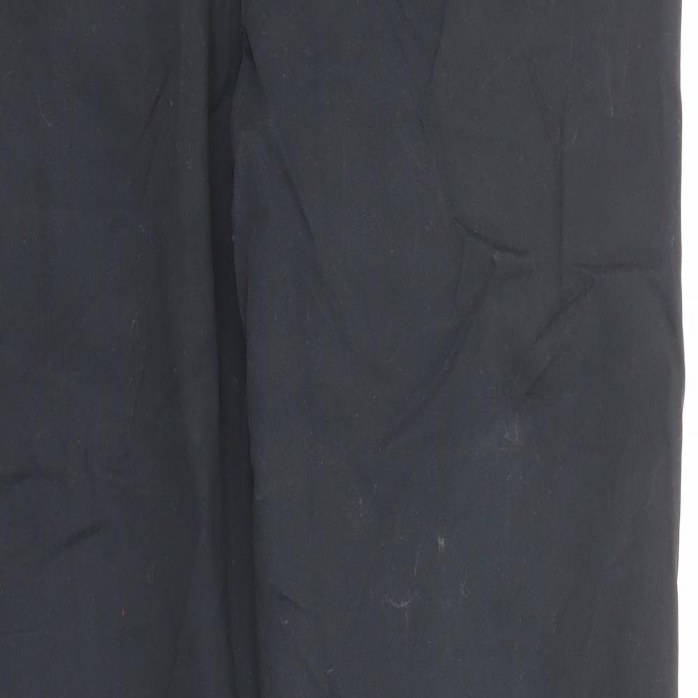 Marks and Spencer Mens Blue Cotton Trousers Size 34 in L31 in Regular Zip