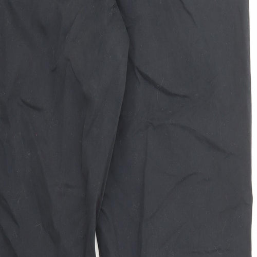 Marks and Spencer Mens Blue Cotton Trousers Size 34 in L31 in Regular Zip