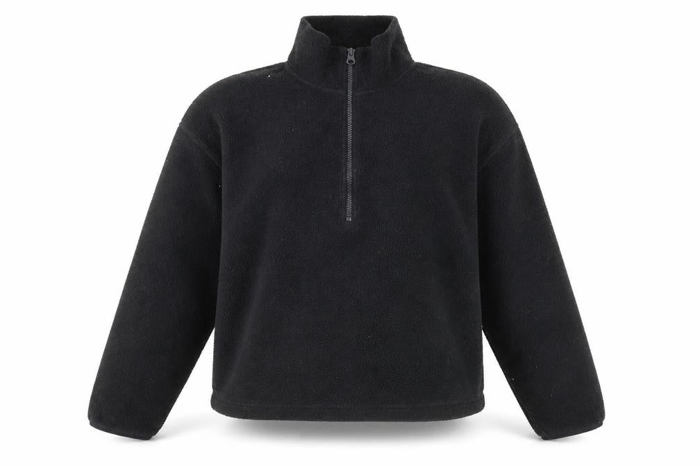 Glassons Womens Black Polyester Pullover Sweatshirt Size M Zip