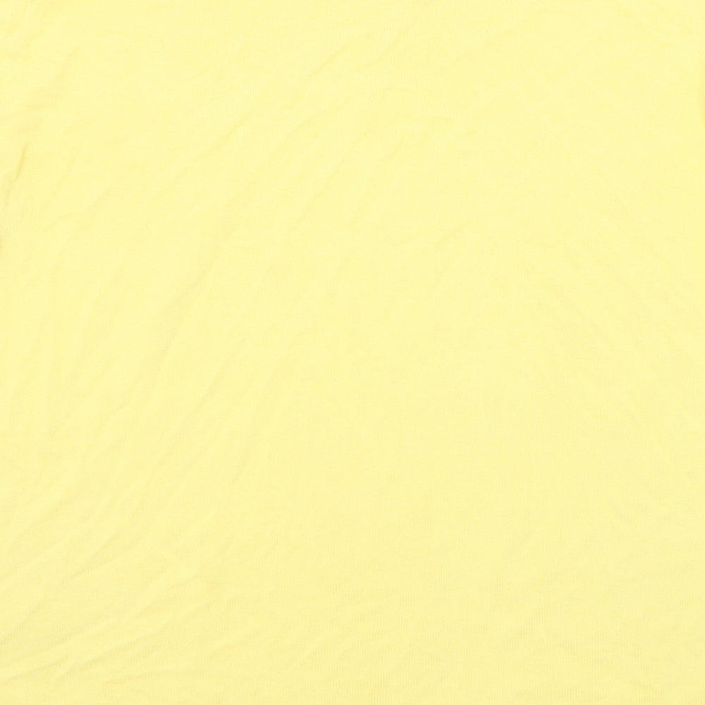 David Nieper Womens Yellow Round Neck Viscose Pullover Jumper Size 18