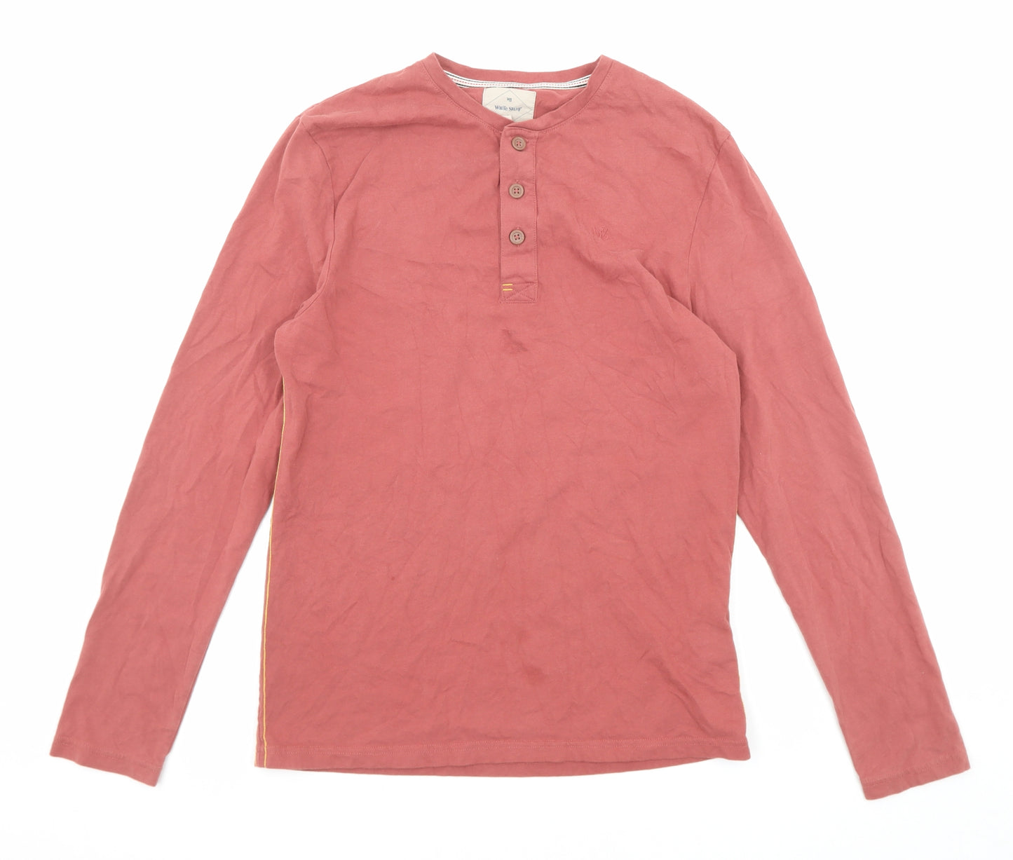 White Stuff Mens Red Cotton T-Shirt Size M Crew Neck