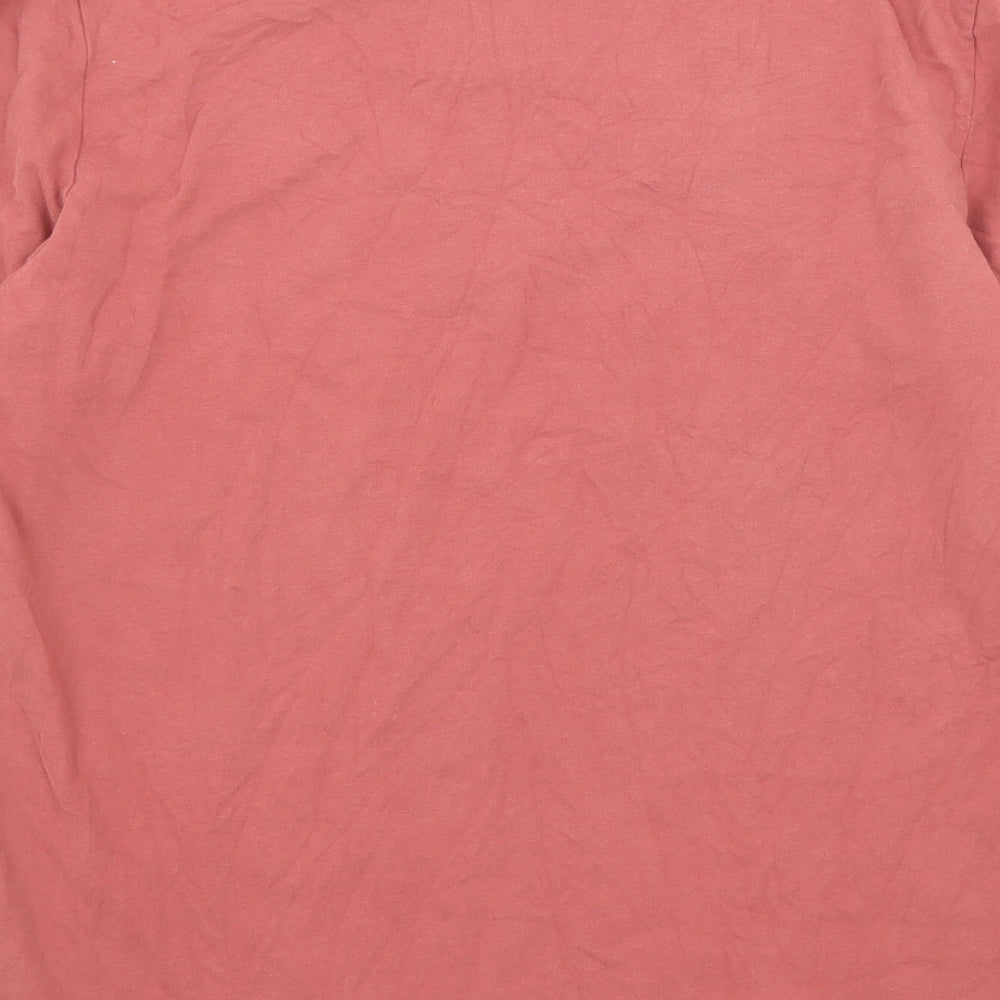 White Stuff Mens Red Cotton T-Shirt Size M Crew Neck