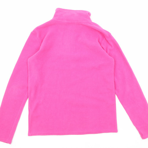 Freedom Trail Womens Pink Polyester Pullover Sweatshirt Size 6 Zip