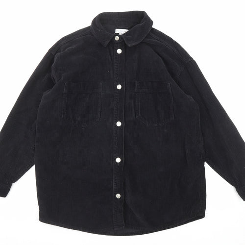 Topshop Womens Black Jacket Size 6 Button