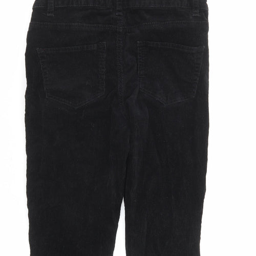 Denim & Co. Womens Black Cotton Dungaree One-Piece Size 8 Button