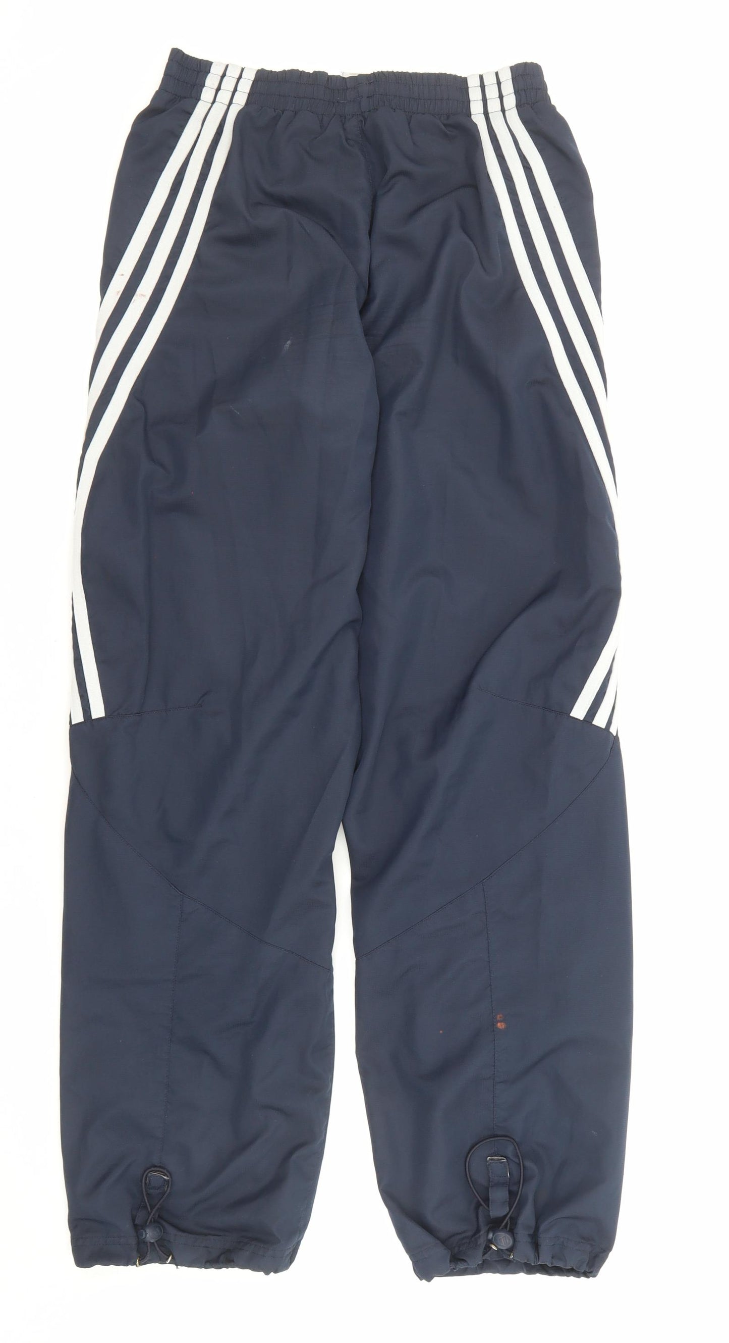 adidas Mens Blue Polyester Jogger Trousers Size 23 in L29 in Regular