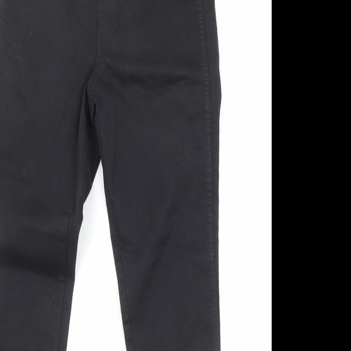 H&M Womens Black Cotton Straight Jeans Size 27 in L28 in Regular Zip