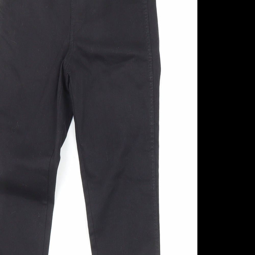H&M Womens Black Cotton Straight Jeans Size 27 in L28 in Regular Zip
