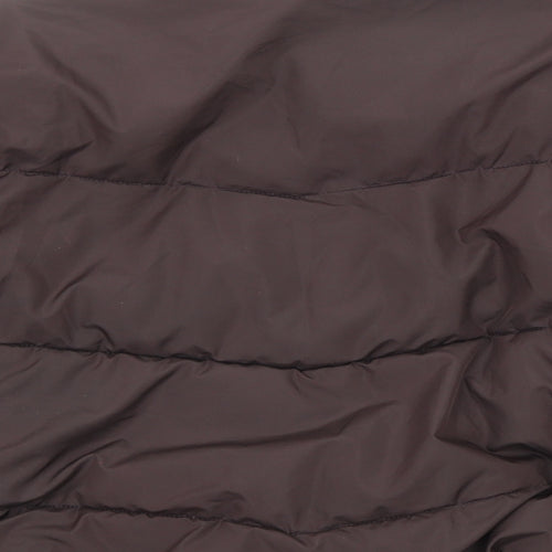 New Look Womens Brown Puffer Jacket Coat Size L Zip