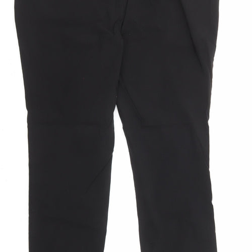 New Look Womens Black Polyester Dress Pants Trousers Size 16 L28 in Regular Zip