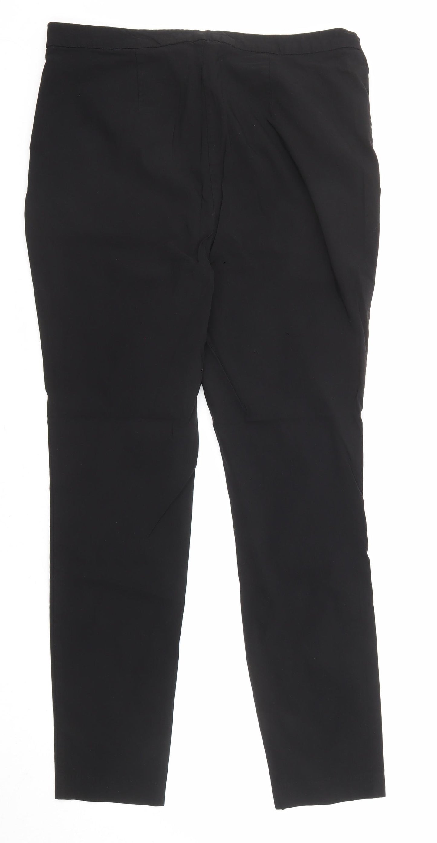 New Look Womens Black Polyester Dress Pants Trousers Size 16 L28 in Regular Zip