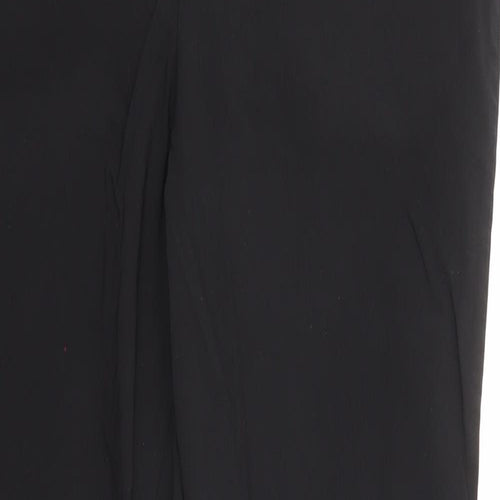 New Look Womens Black Polyester Dress Pants Trousers Size 16 L28 in Regular Zip