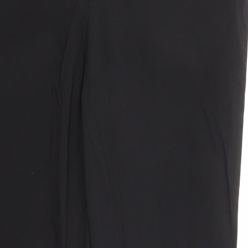 New Look Womens Black Polyester Dress Pants Trousers Size 16 L28 in Regular Zip