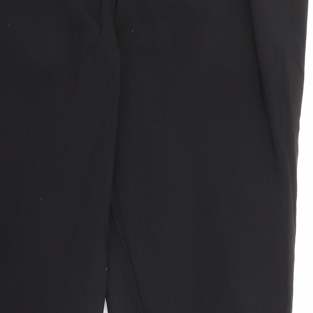 New Look Womens Black Polyester Dress Pants Trousers Size 16 L28 in Regular Zip
