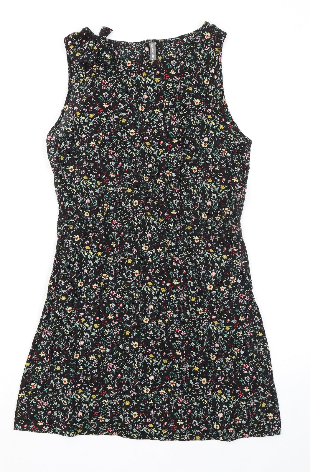 Glamorous Womens Multicoloured Floral Cotton A-Line Size 10 Round Neck Pullover