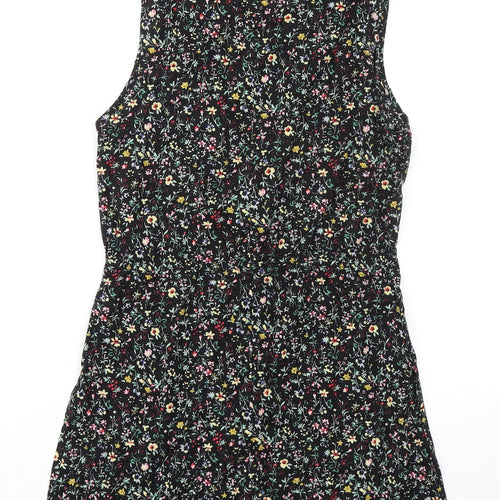 Glamorous Womens Multicoloured Floral Cotton A-Line Size 10 Round Neck Pullover