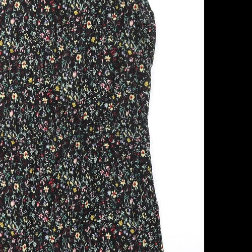 Glamorous Womens Multicoloured Floral Cotton A-Line Size 10 Round Neck Pullover