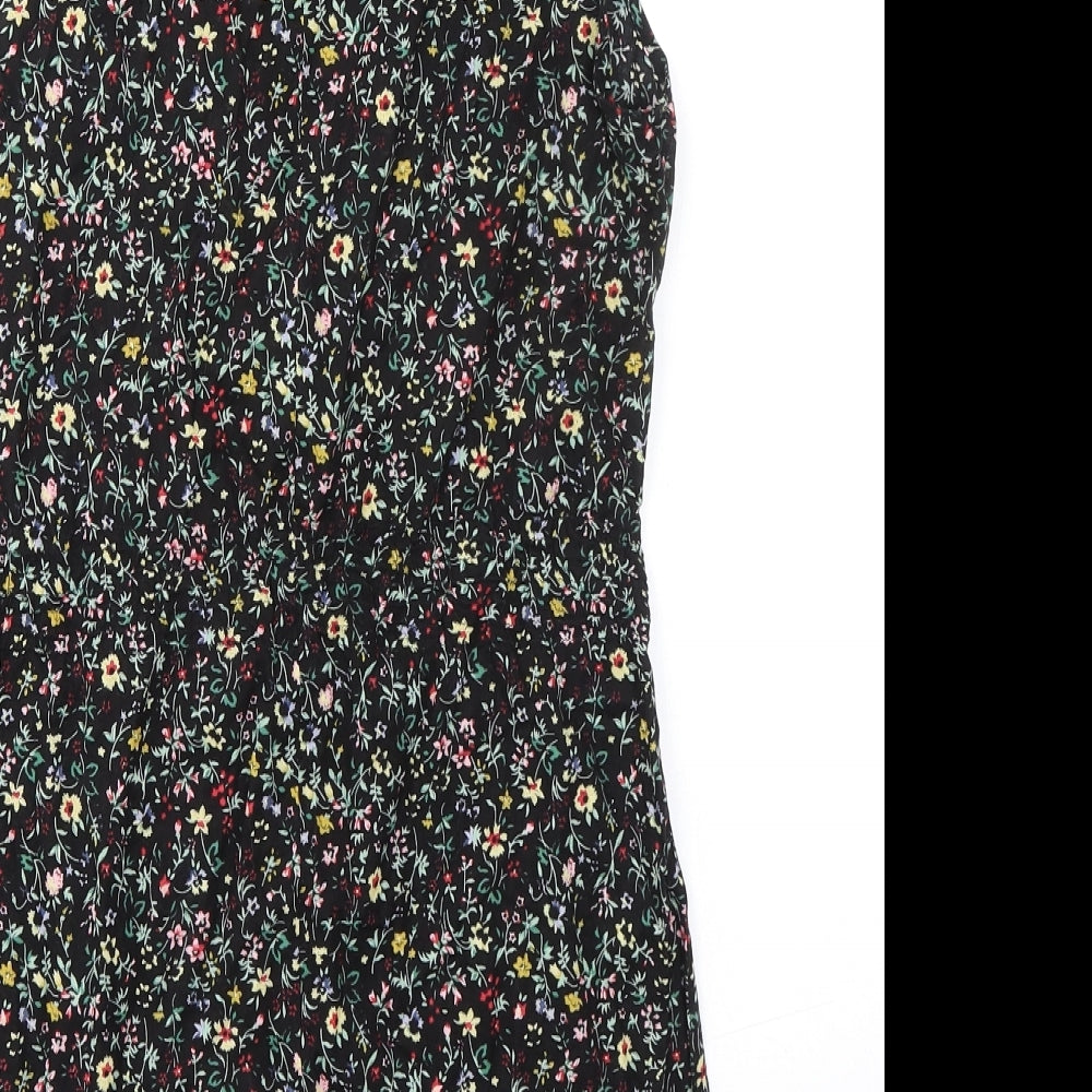 Glamorous Womens Multicoloured Floral Cotton A-Line Size 10 Round Neck Pullover