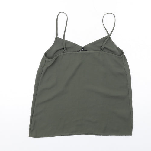NEXT Womens Green Polyester Camisole Blouse Size 10 V-Neck