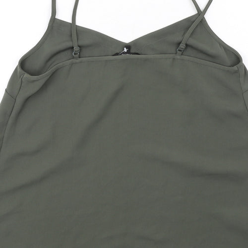 NEXT Womens Green Polyester Camisole Blouse Size 10 V-Neck