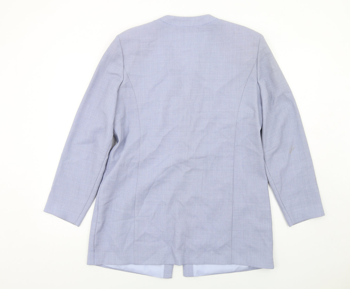 Jacques Vert Womens Blue Jacket Blazer Size 14 Button