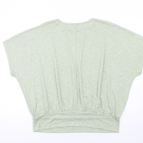New Look Womens Green Round Neck Viscose Pullover Jumper Size L