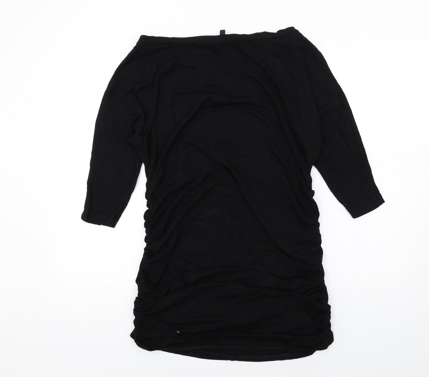 Isabella Oliver Womens Black Viscose Mini Size 4 Off the Shoulder Pullover