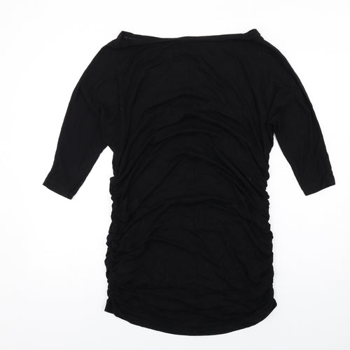 Isabella Oliver Womens Black Viscose Mini Size 4 Off the Shoulder Pullover